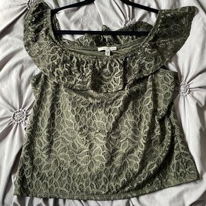 Express green top